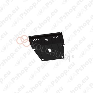 Kolchuga Steel Skid Plate Fiat 500 Х 2014- 1,4i turbo 1,6i (Engine, Gearbox Protection)